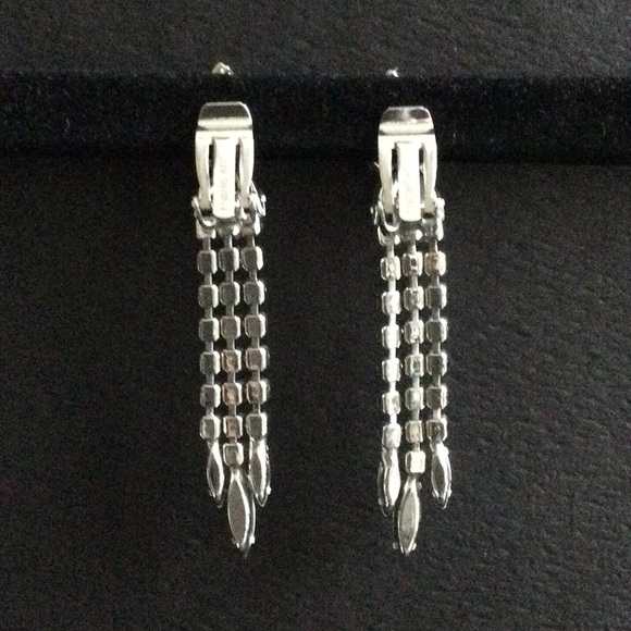 Continental Vintage Crystal Earrings - Picture 3 of 6